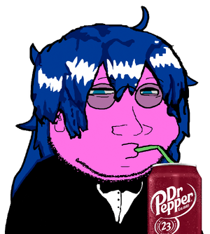 270865 - soybooru.com - big_nose blue_eyes blue_hair bowtie clothes dr_pepper drink drinking g...png