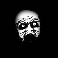 SoyBooru.com - 3515 - 3dgifmaker angry animated black_background glasses glitch head_only omin...gif