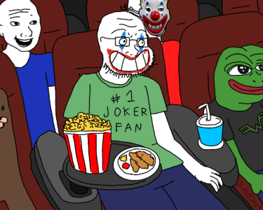 SoyBooru.com - 85018 - amphibian fan frog glasses gondola joker joker_(2019) joker_(dc) movie ...png